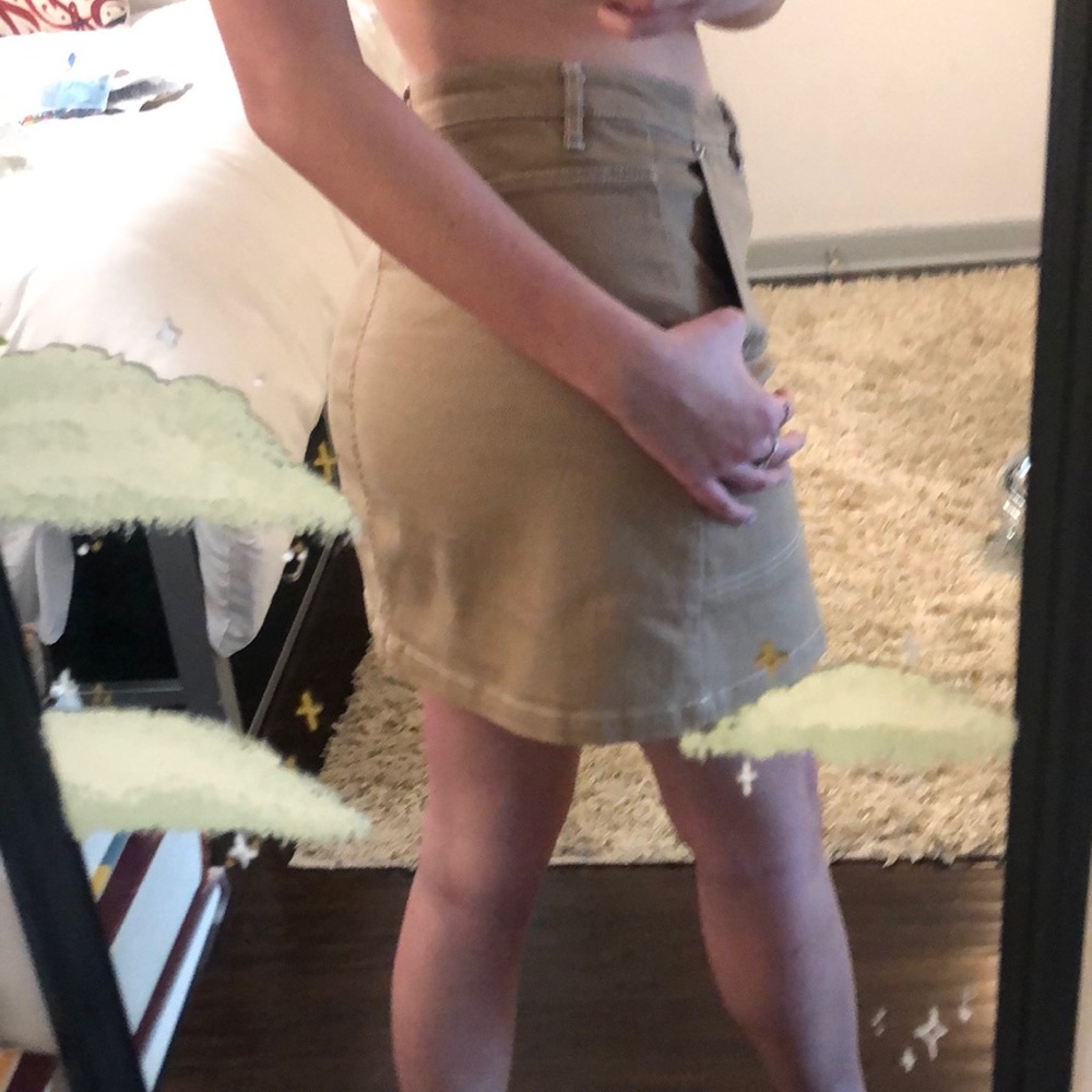 street style British inspired mini skirt